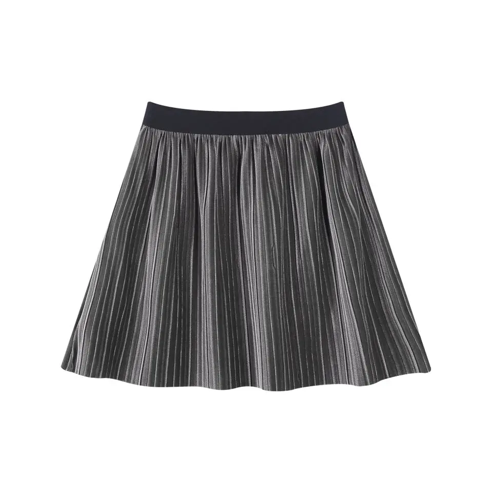 
Factory Supply Attractive Price girls pleated skirt in velvet 