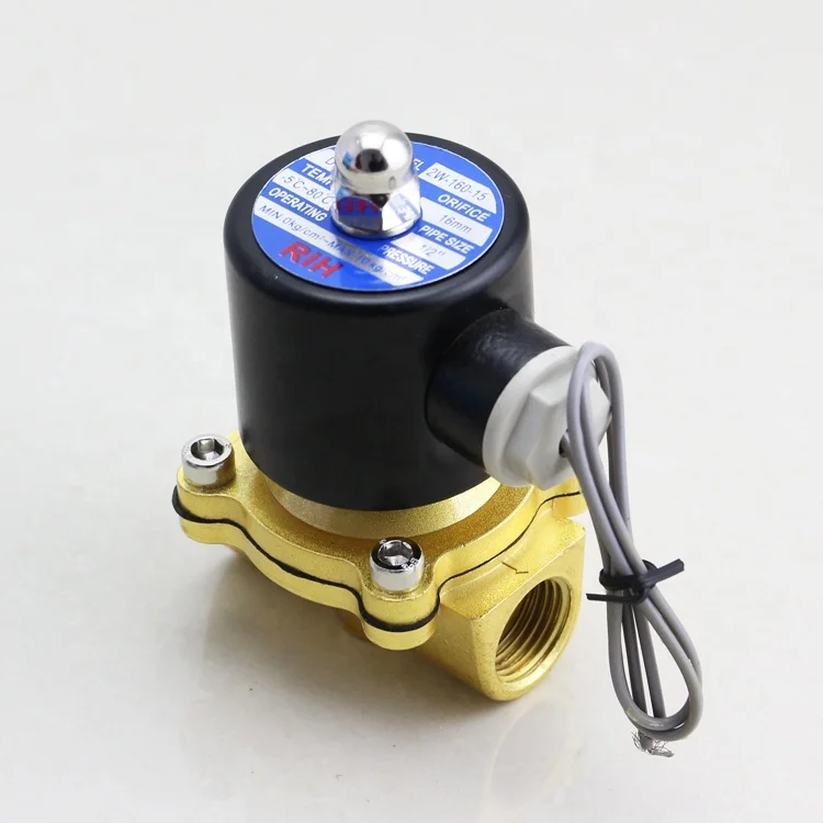 2/2 способ нормально закрытый AC DC 12V 110V 24V 220V большой размер 2 inch воды Соленоидный клапан