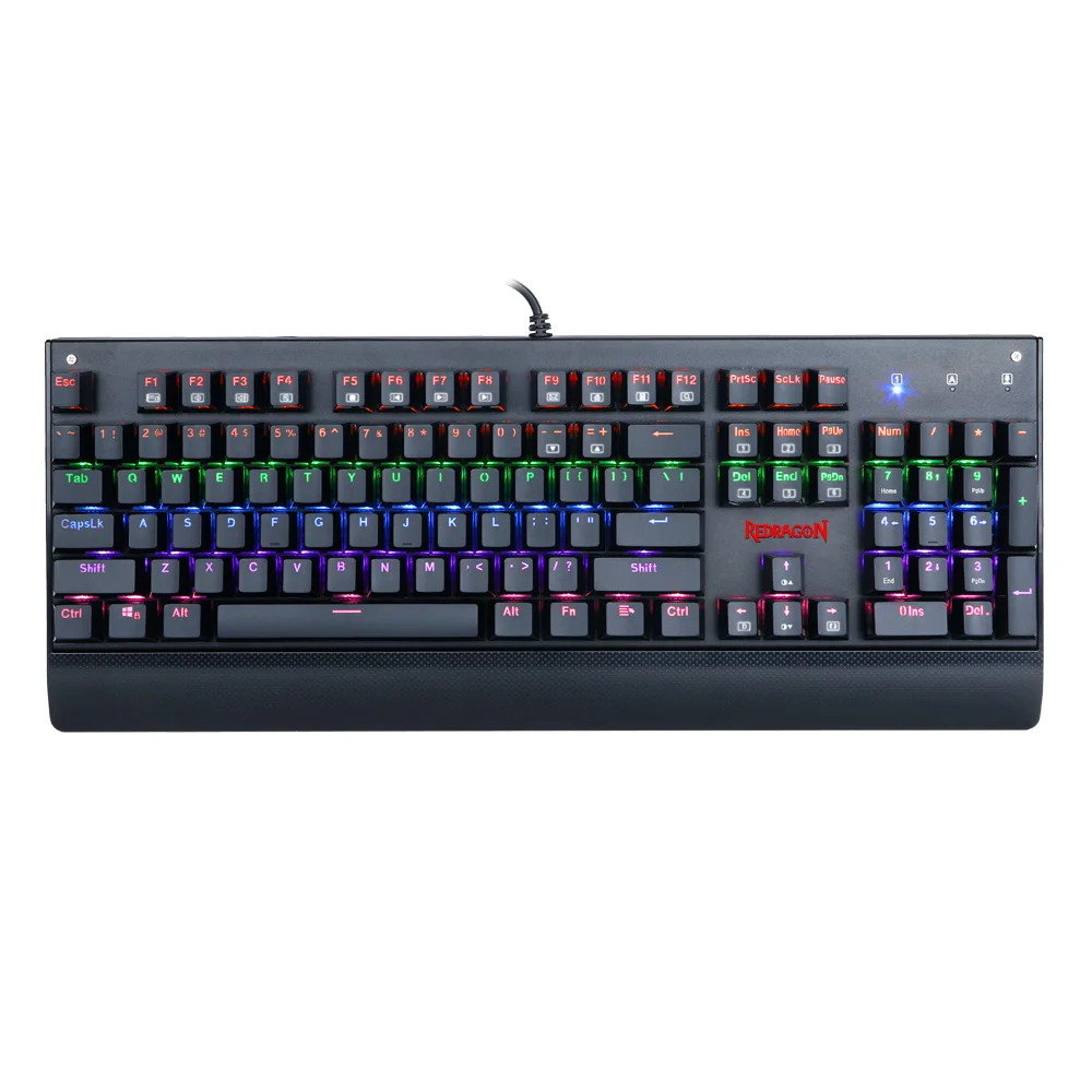 
Redragon k557 Mechanical keyboard RGB 104 Keys LED Backlit Keys For Desktop/laptop 