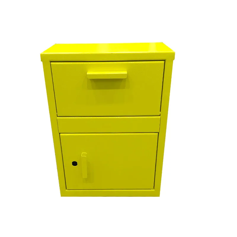 Home Wall Mounted Metal Letterbox Outdoor Post Locking Parcel Drop Box