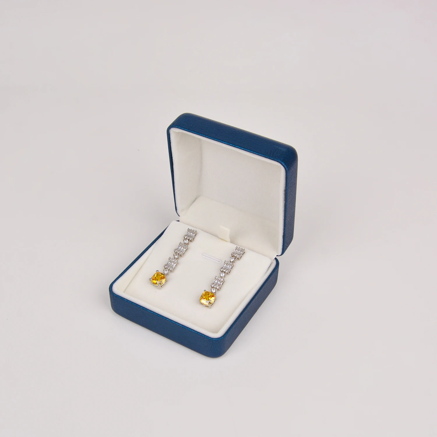 Wholesale Metal Earring Package Case Storage Pu Leather Jewelry Ring Package Box With Logo