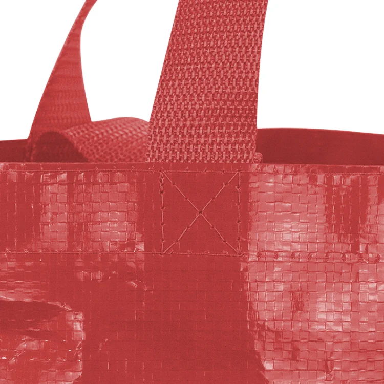 Custom Logo Printed PP Non-Woven Laminated Shopping Tote Bags Portable Recyclable Grocery Bags Reusable Gift Bags