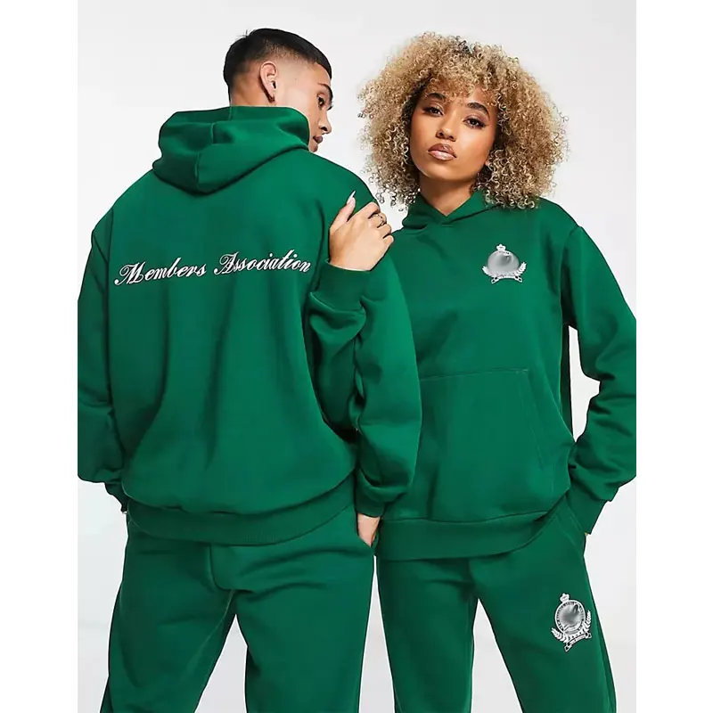 custom made hoodie unisex oversized unisex tracksuit with logo custom embroidery
