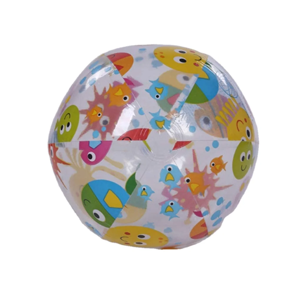 Beach Balls Inflatable Swimming Pool Toys for Kids Birthday Party Supplies Favors - Blow Up Classic Rai