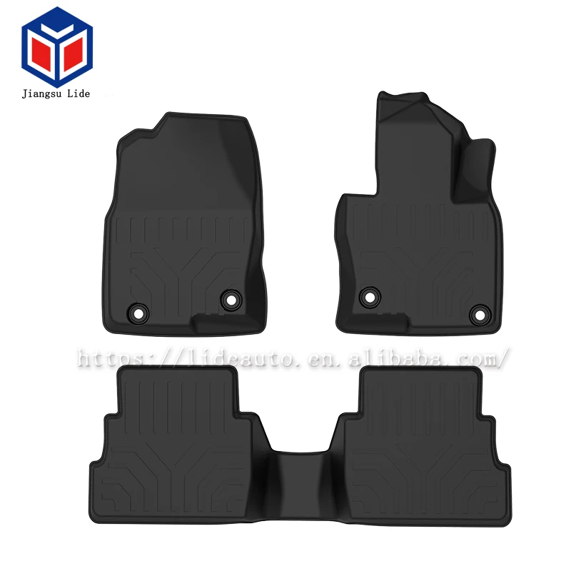 2 Row Liner Set Black TPE Floor Mat for Mazda CX-5 2017-2019