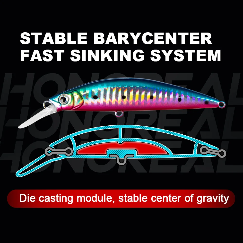 UV Luminous Effect 90mm 30G Salt Water Artificial Perch Barracuda Bait ABS and Silicone Minnow Lure for Trout Fishing in River
