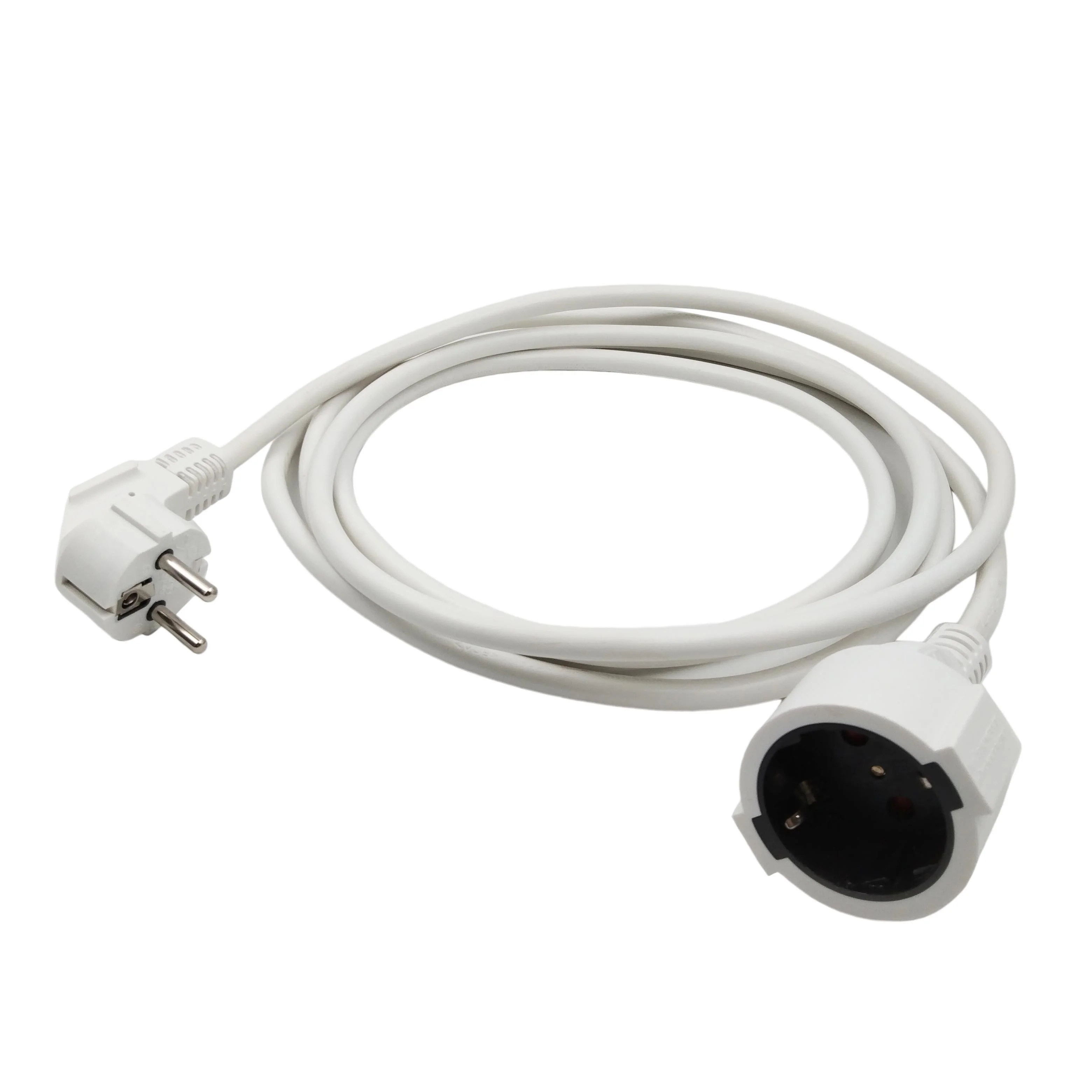 Germany CEE 7/7 Right Angle Plug Male Female Schuko power cord