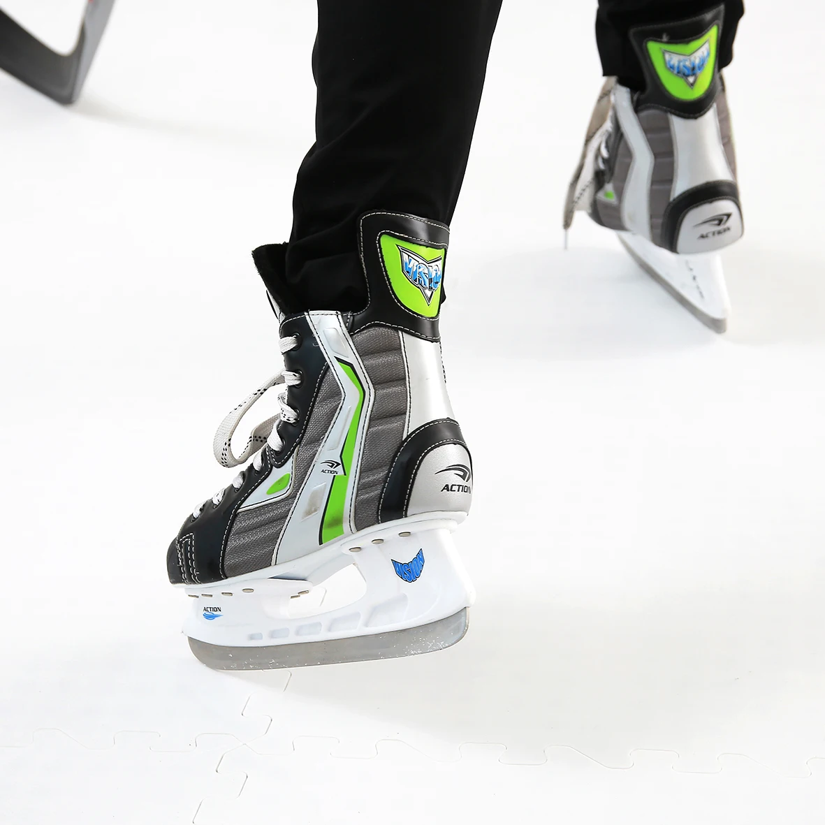 Potent Skate-able Synthetic Ice hockey Revolution  Safe  Skates  hockey outside of the rink Tlies
