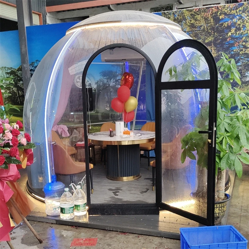 full house outdoor glass price with bathroom tent bubble garden dome houses