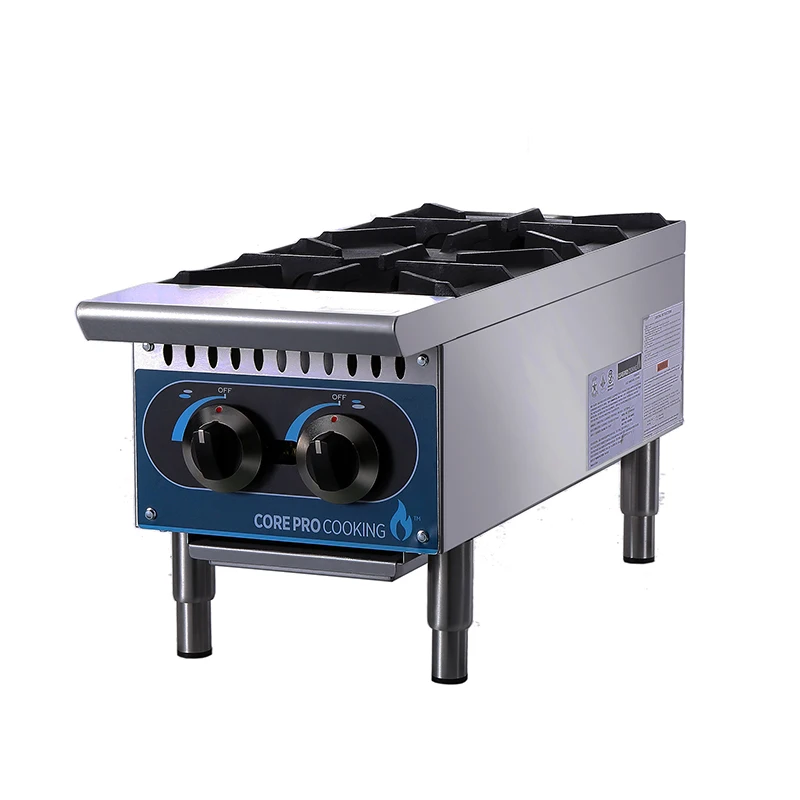 Suitable LPG and LNG Cooking Equipment 2 Burner Gas Cooking Range Commercial Cooking Gas Stove