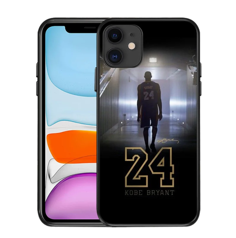 
Free Shipping Fashion Cool Kobe Bryant Case for Apple for iPhone 12 Mini 12pro 11 Pro XS X XR Max 8 7 6S 6 Plus SE 5S 