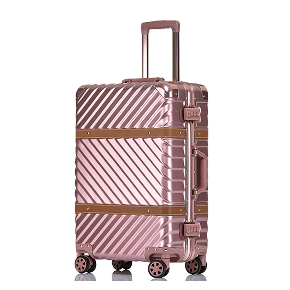 2019 Dongguan Jvr 3 suits Travel Pc Luggage Sets Suitcase Aluminum Frame Luggage