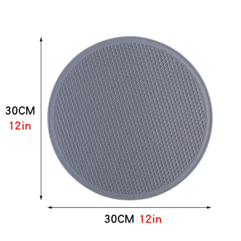 Popular Large Size Non-slip Waterproof Silicone Pad Round Silicone Heat Insulation Pot Pan Pad