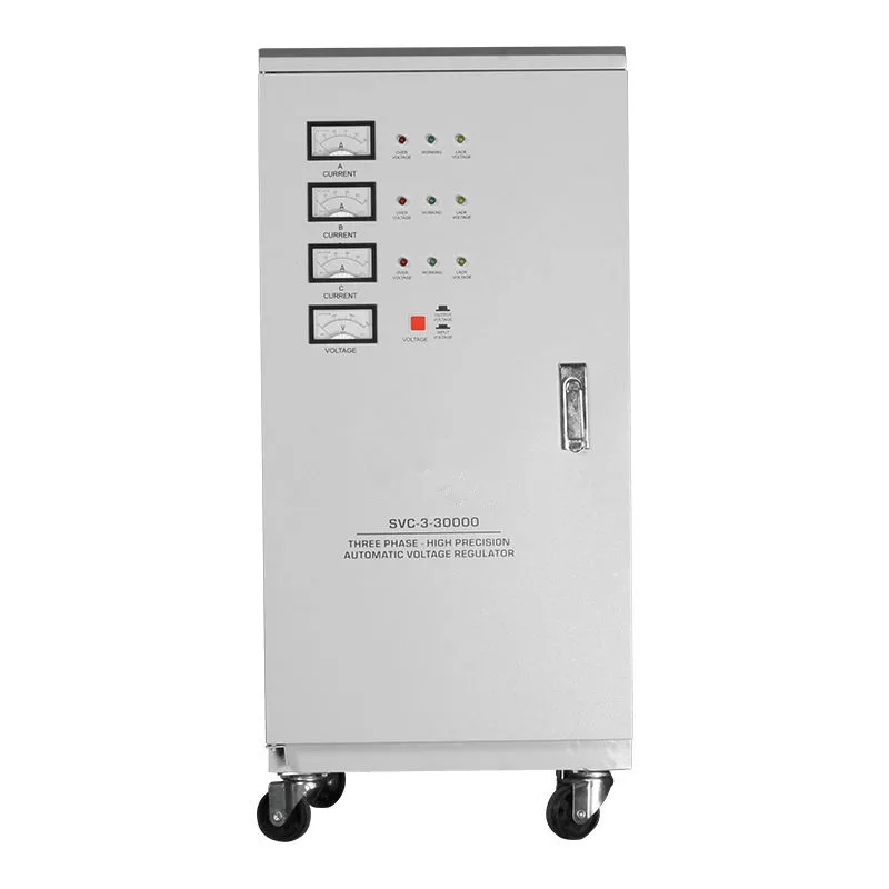 Avr SVC 45kva 50kva 60kva voltage regulator industrial 220v 380v servo motor voltage stabilizer