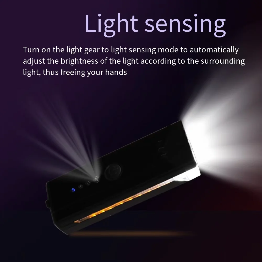 Wholesale Customization Usb Charging Intelligent Bicycle Light Sensor Mountain Front Headlight Horn