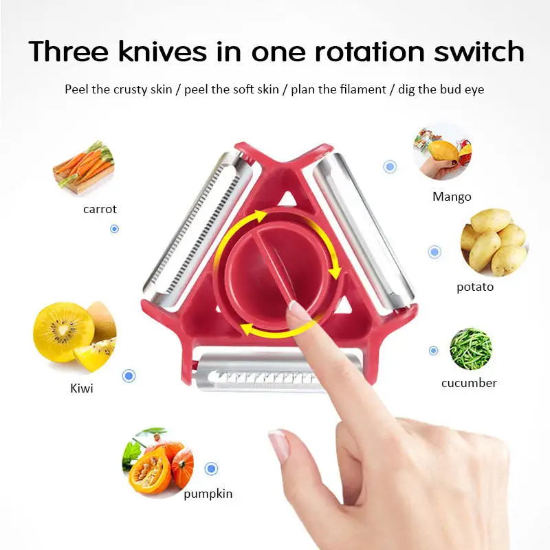 TS Newest Custom Vegetable Planer Blade Potato Peeling Machine Rotary Round Fruit Peeler Tool