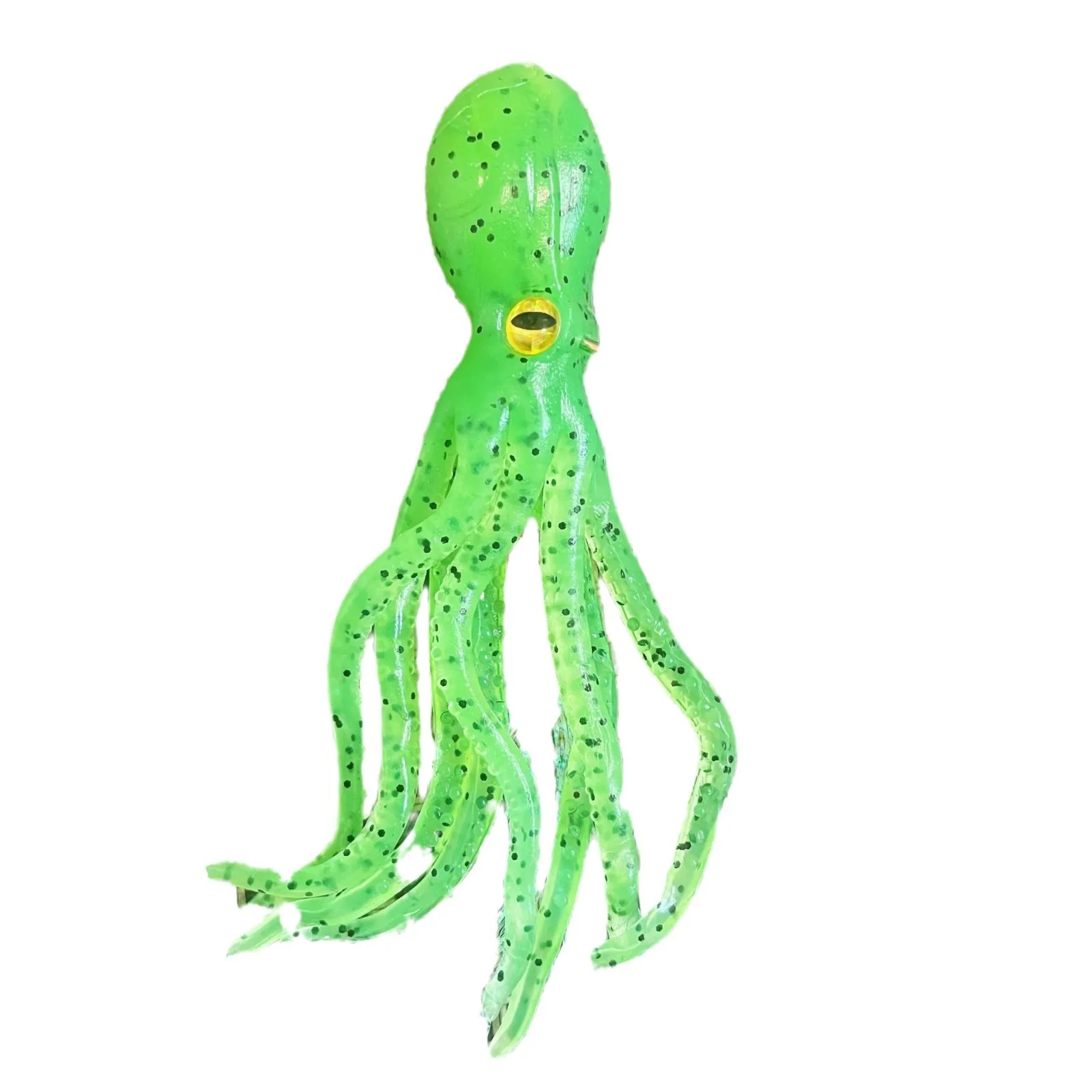 Byloo 21g/11cm Double Hook Iron Plate Lead Wrapped Lifelike Octopus Squid Bait PVC Soft Deep Sea FishinG