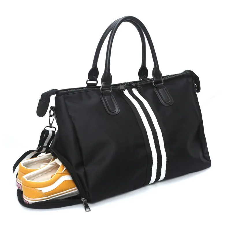 Customized overnight bag travel handbag waterproof Oxford cloth gym gift bag
