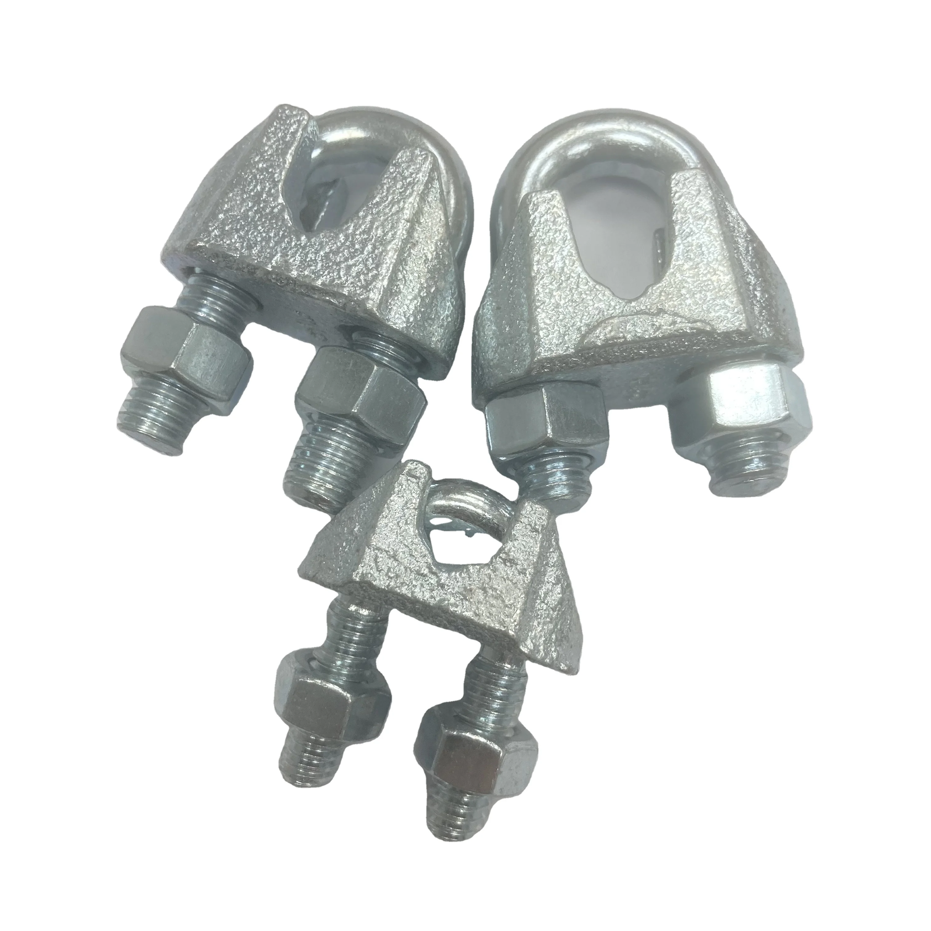 US Type Malleable Galvanized Cable Clamp with Zinc Plated Nut Steel Rigging Wire Rope Clip for Sling