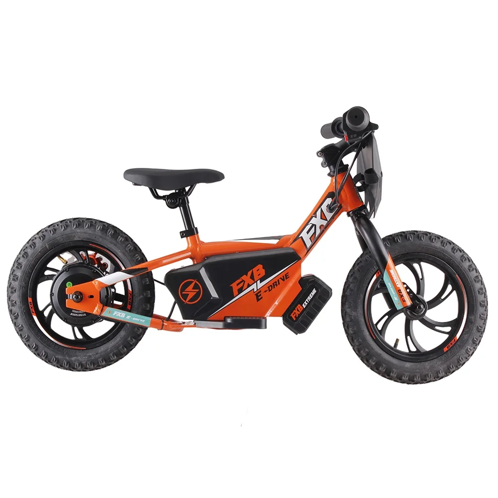 2024 popular 36v 5.0ah lithium battery mini electric motor cycle kids balance bike electric 12 inch bicycle for kids 3-6years