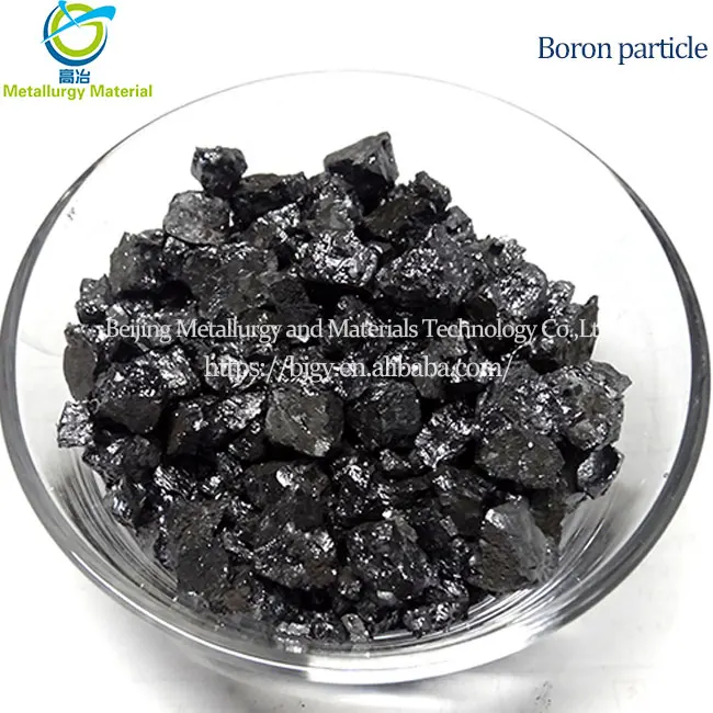 Pure boron 99% crystal boron grain boron block manufacturers have a large number of spot products with high quality  low price