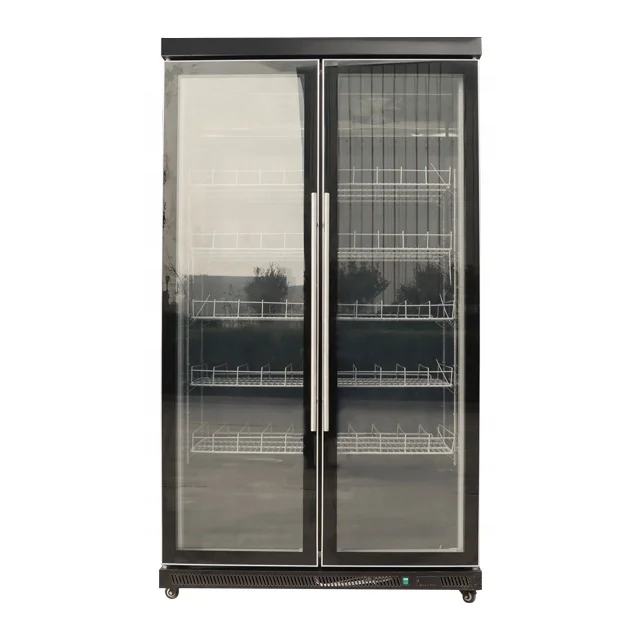 whole sale price vertical high end type 2/3/4 doors freezers with air cooling bottom compressor for supermarket restaurant bars