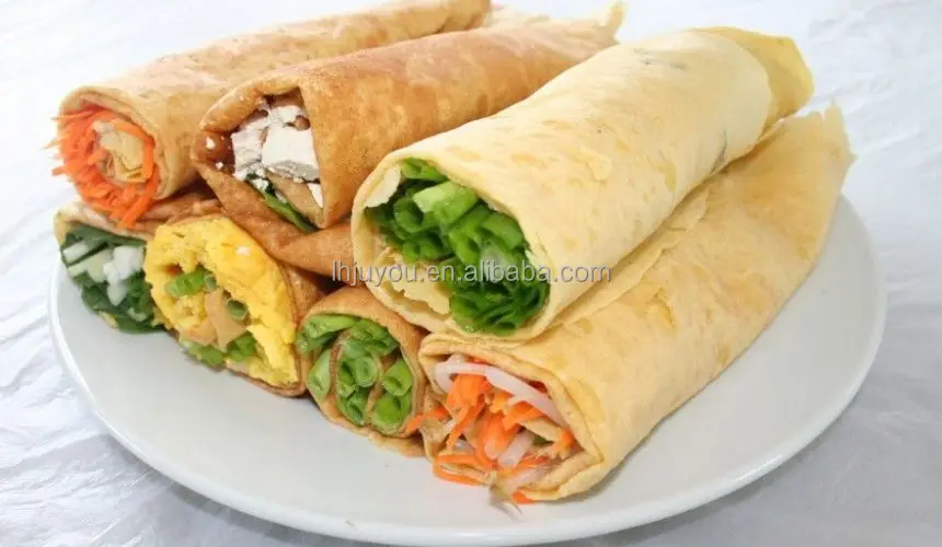 Commercial Stainless Steel Counter top Electric Pancake Crepe Making Machine with Double head