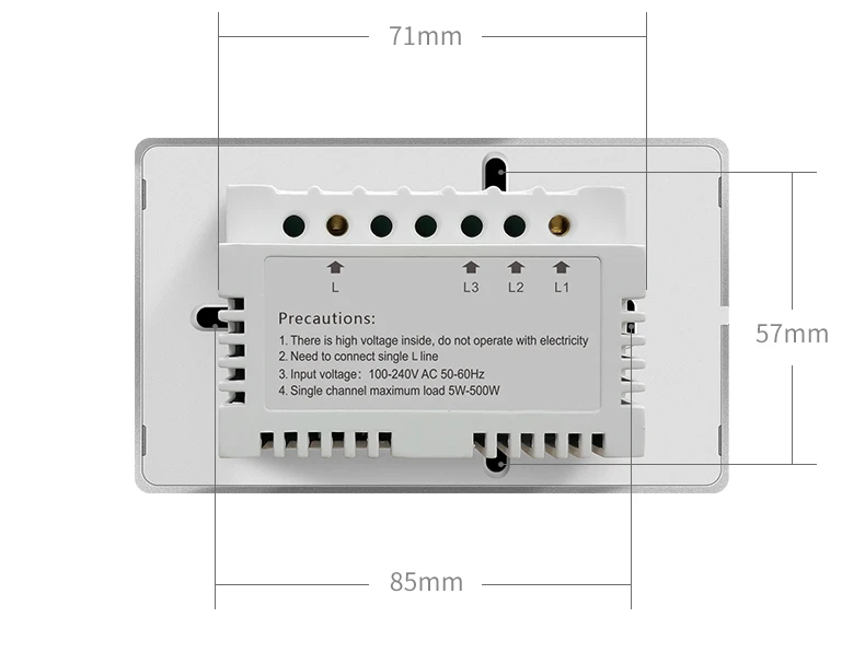 Shenzhen Smart Home Tuya App Remote Control Touch Panel US Standard Zigbee Smart Switches