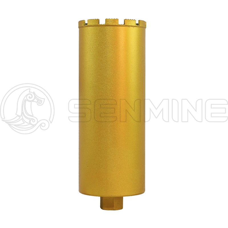 Laser Welded Diamond Core Drill Bit with Arix Segments for Granite Marble Solid Block Stone Reinforced Concrete Wet Drilling