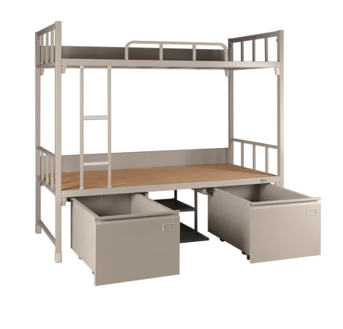 Metal bunk bed double deck bed Modern Dormitory Metal frame bed for adults