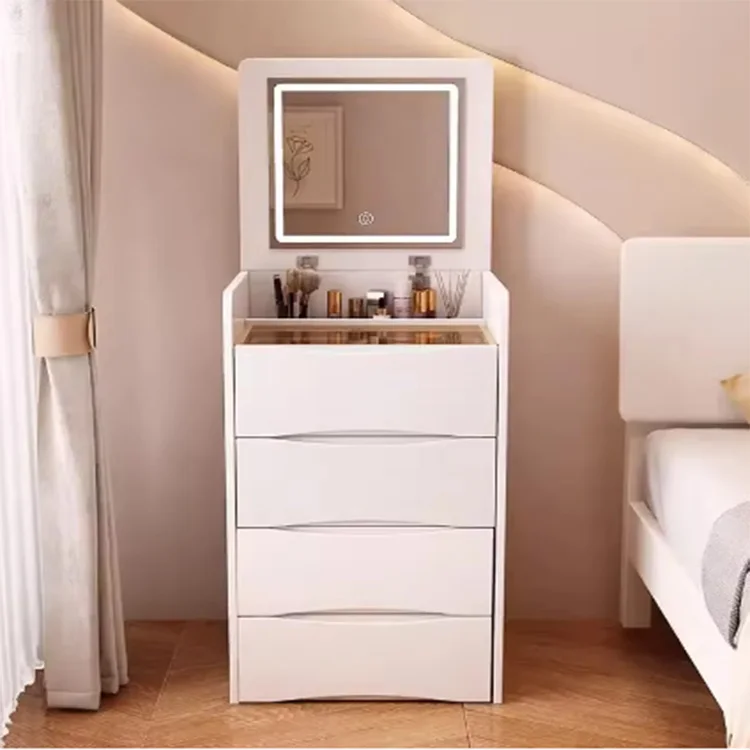 Hot Sale Creative Wooden Dressers Simple Storage Cabinet Integrated Dressing Table Modern Bedroom Furniture