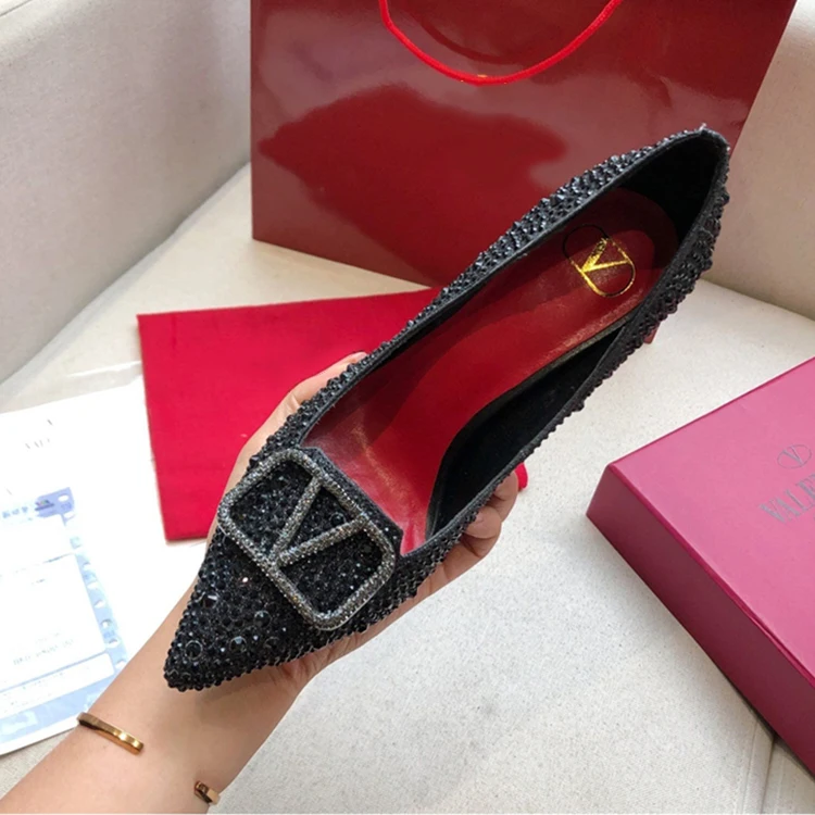 shiny Custom Genuine Leather Sexy Women High Heels Hot Sale Fashion Dress Shoes Bridal Shoes Casual Slippers