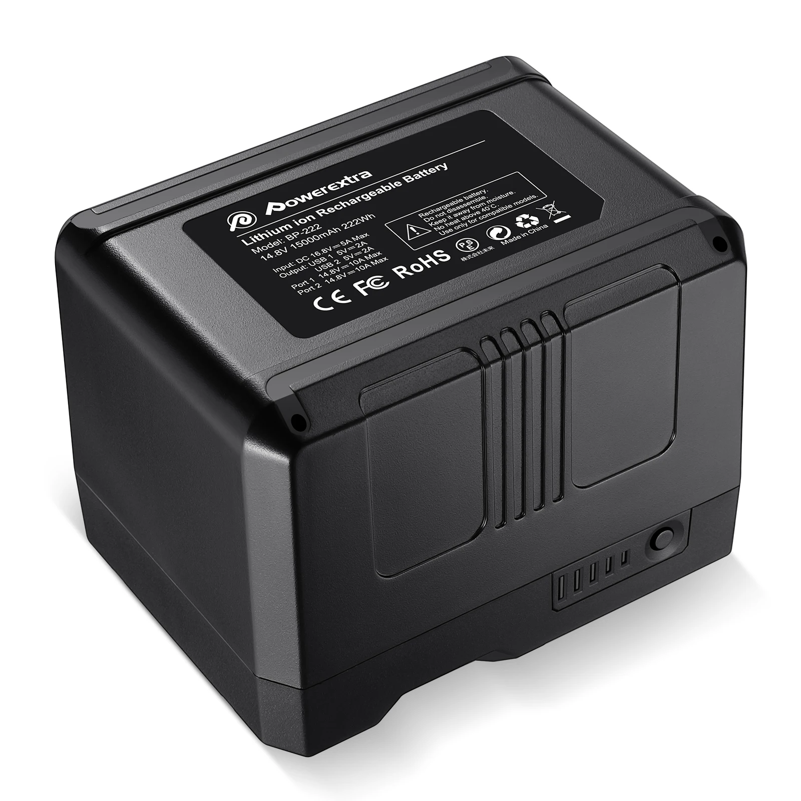V Mount V Lock 14.8V 15000mAh Rechargeable Li-ion LED Camera Battery For Broadcast Video Camcorder
