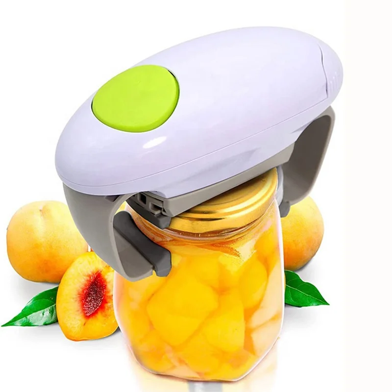 Upgraded Kitchen Handheld One Touch Tin Opener Automatic Electric Can Jar Opener