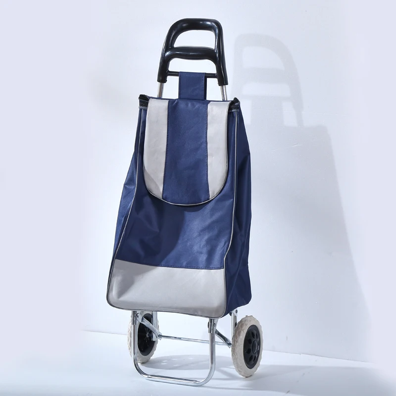 
Two Wheels foldable customization Stainless steel Market Shopping Trolley cart 
