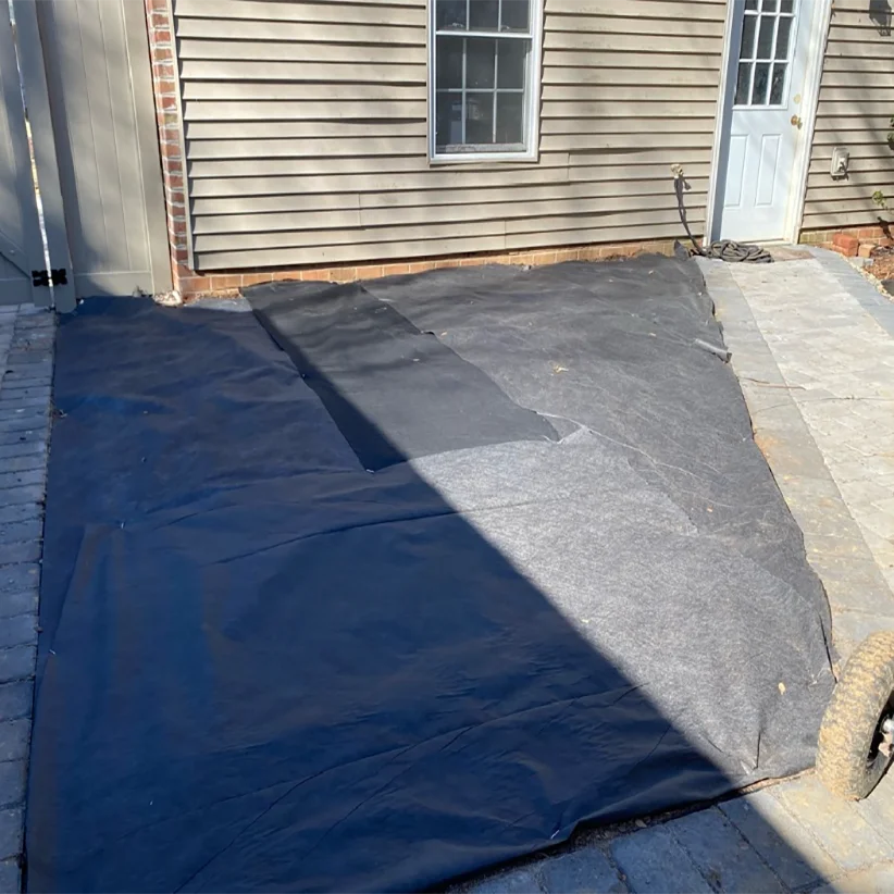 Non Woven Landscape Fabric Geotextile liner underlayment Needle punched Permeable Filter Cloth