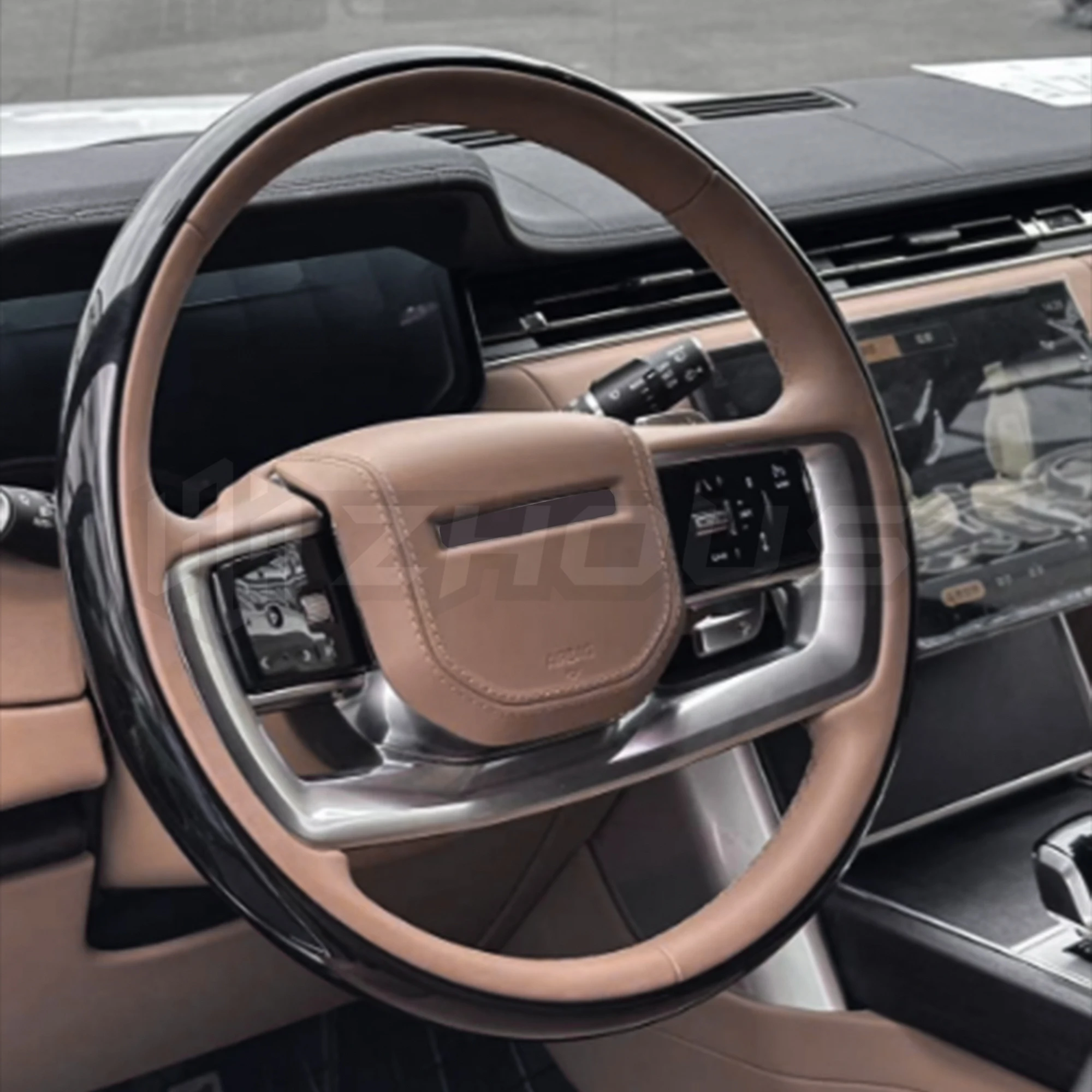 Automotive Parts Driving Interior Accessories Custom Brown Wooden Steering Wheel For Range Rover L460