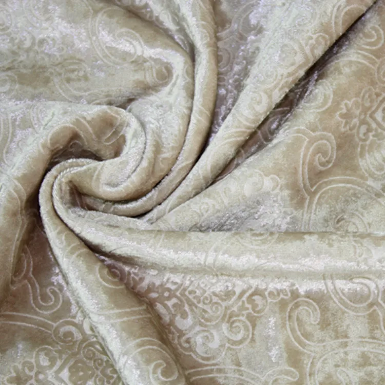 New Thick Ice Fleece Fabric European Style Dining Chair Cover Fabric Embossed Sofa Fabric