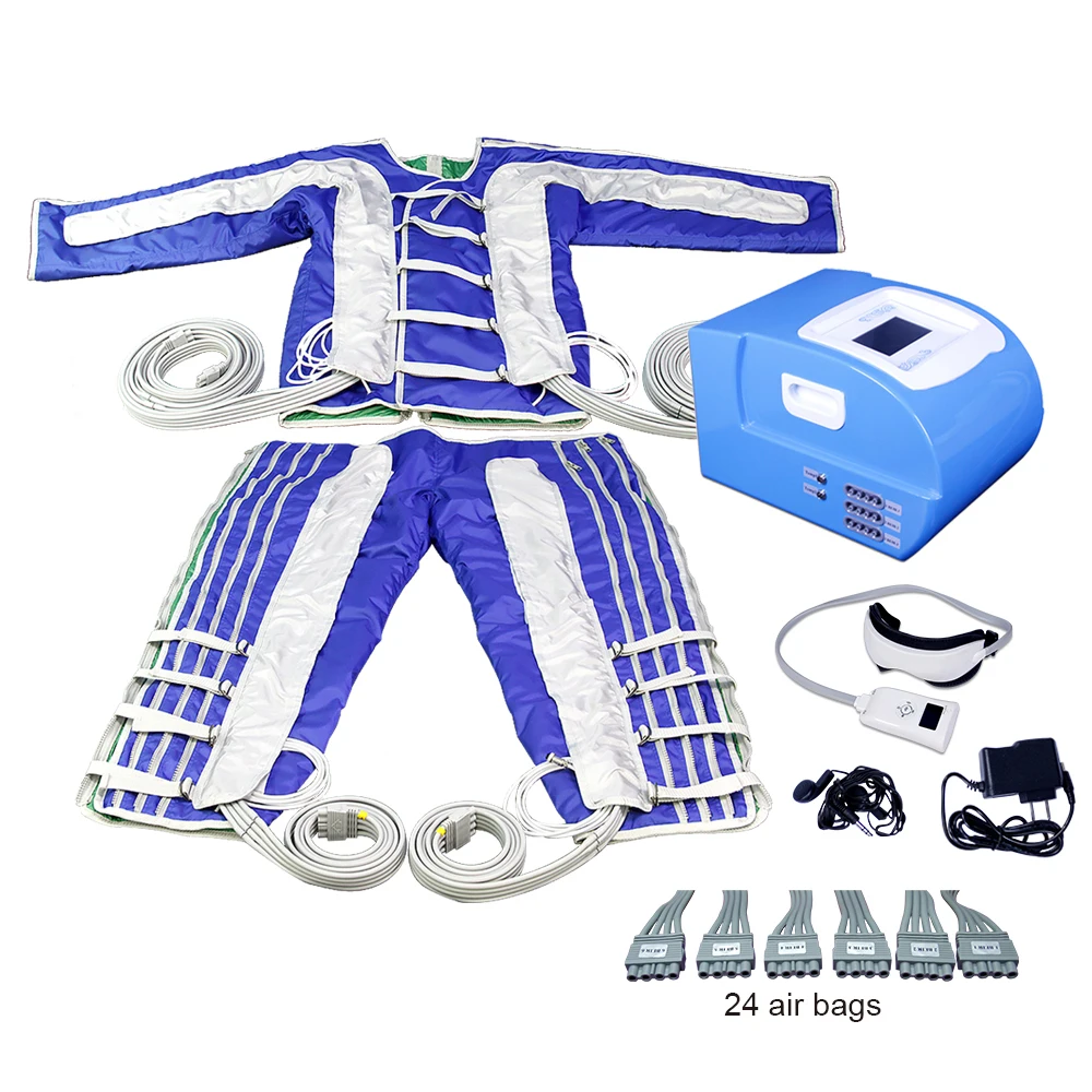 24 way infrared space suit top with pants for whole body massage and lymphatic detoxification can shape the body
