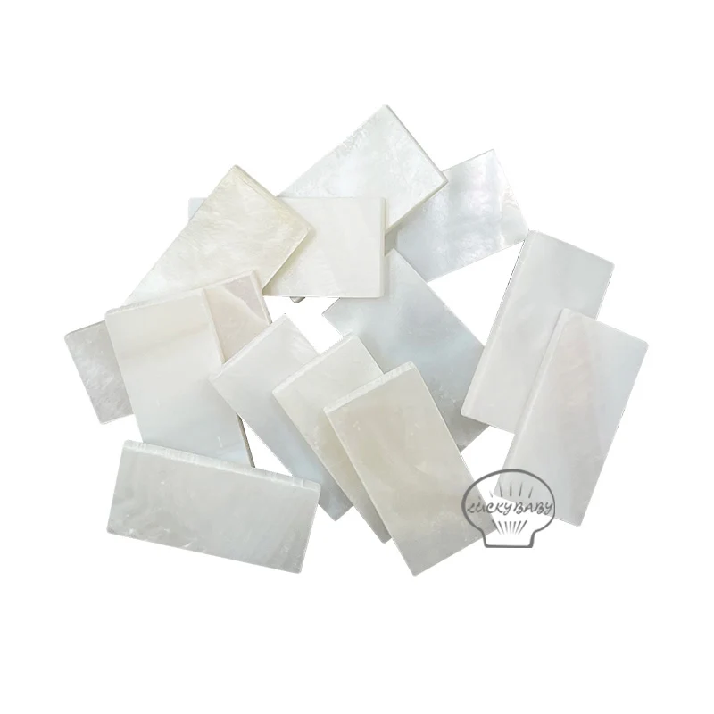 20mm*10mm*2mm natural Mother Of Pearl Blanks Creative DIY jewelry accessories  carved inlay decoration material