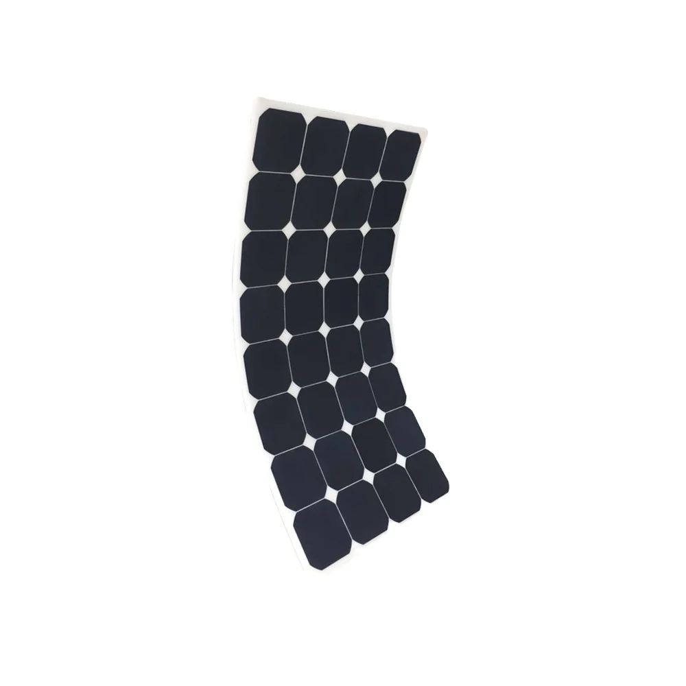 Black 108watt 18v Monocrystalline Sunpower Semi Flexible Solar Panel Without Frame Solar Panel Pv Modules Frameless