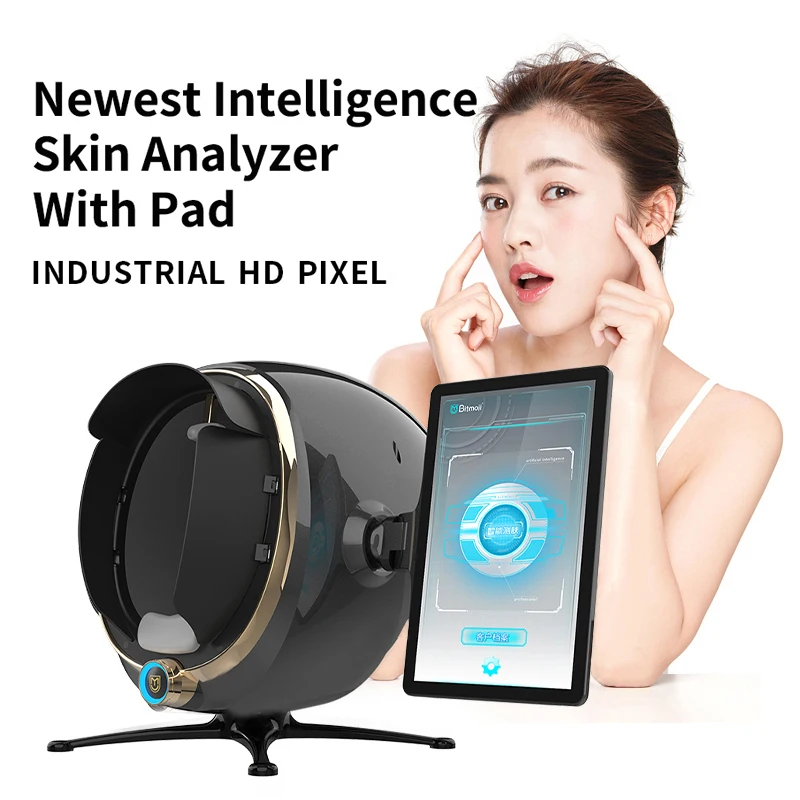2020 portable smart 3d digital mirror skin scanner analysis facial skin analyzer