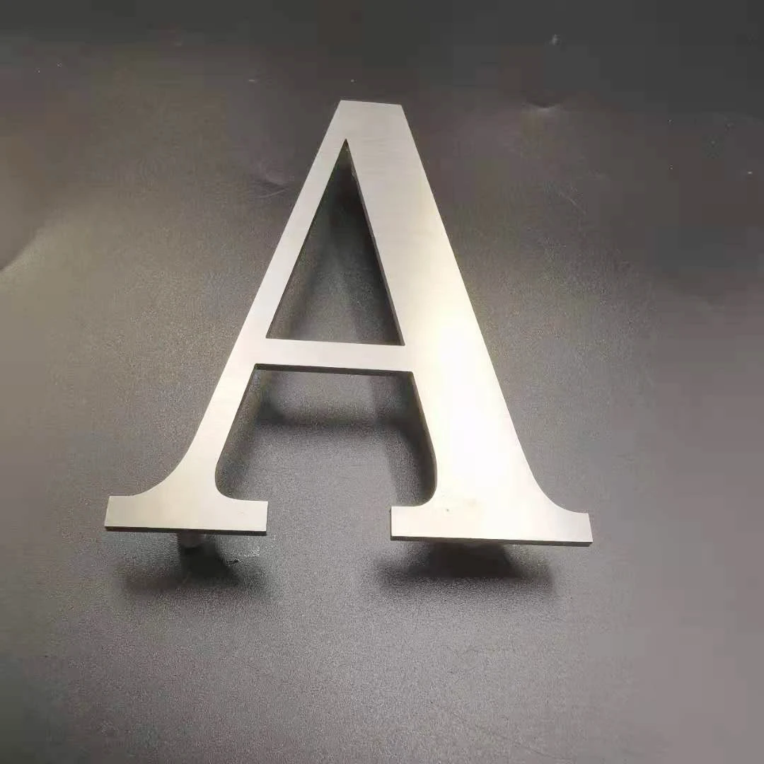 Номера домов 0-9 ABC уличные металлические 3D современные Серебристые буквы из нержавеющей стали адресная табличка для дверей дома отеля