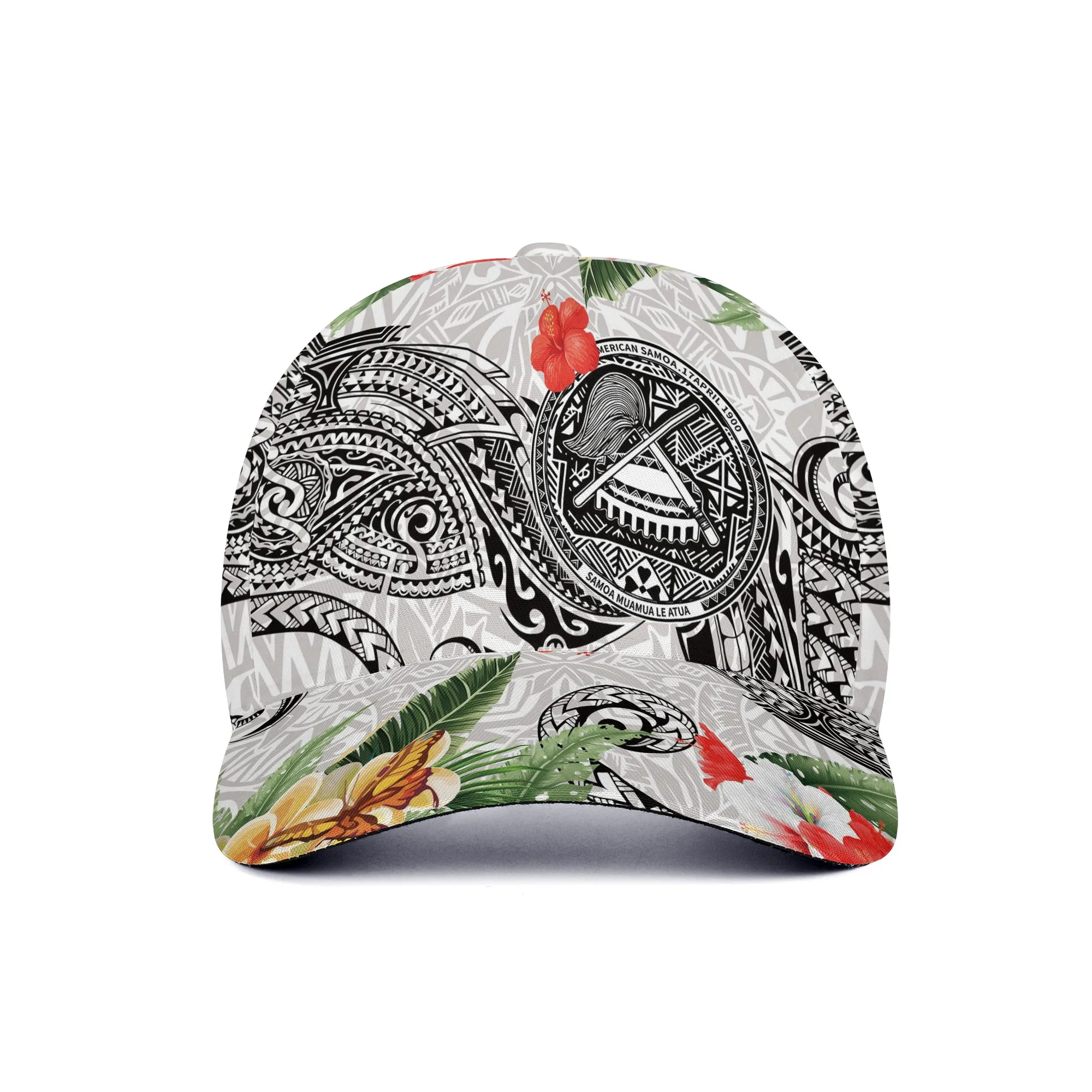 Dropshipping Unisex Outdoor Sport Running Baseball Hat High Quality Summer Visor Caps Tactical Hat Samoa Tribal Design Printed