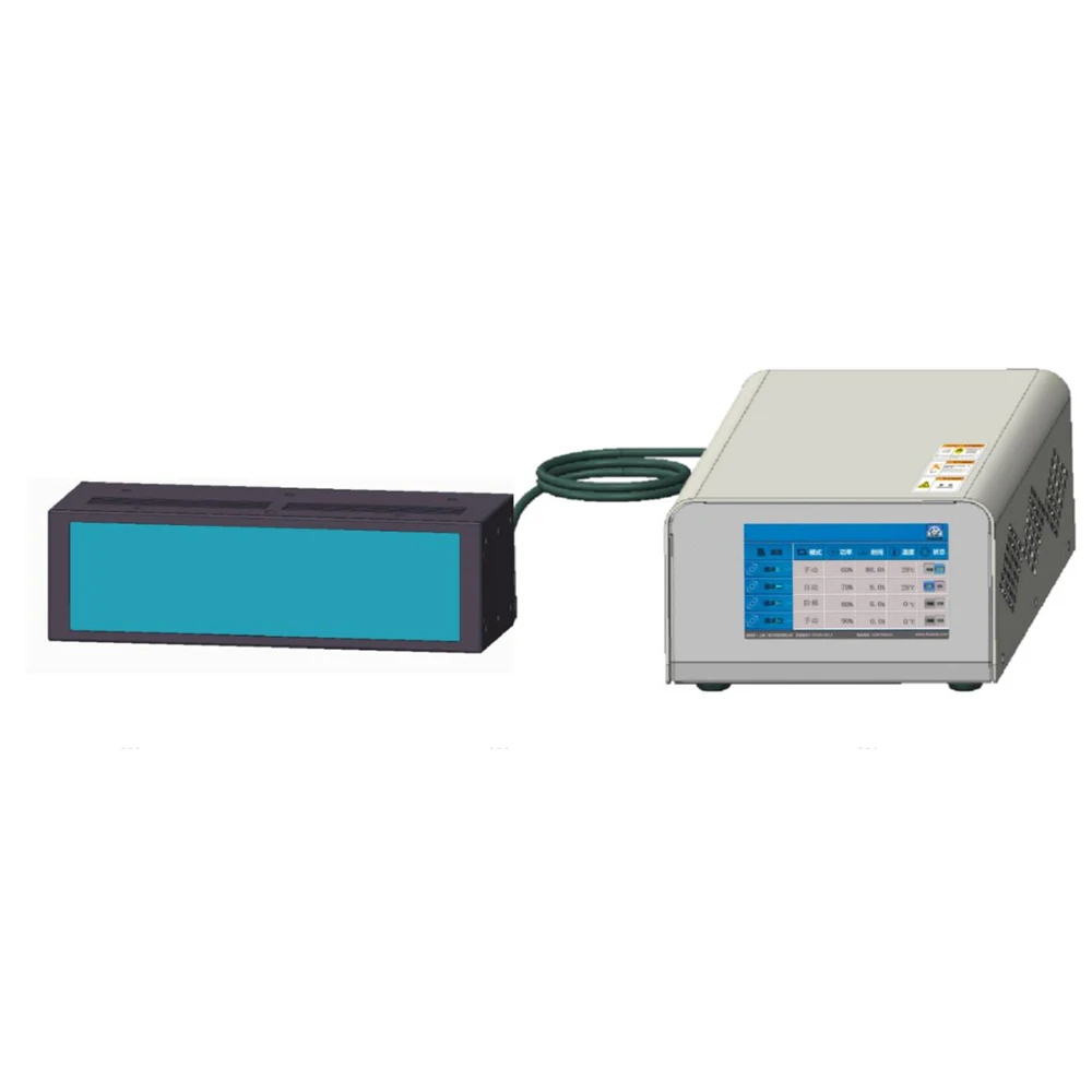 400W UV Curing LED system 200*50mm size High-Power Irradiation Curing for bonding or sealing and inks