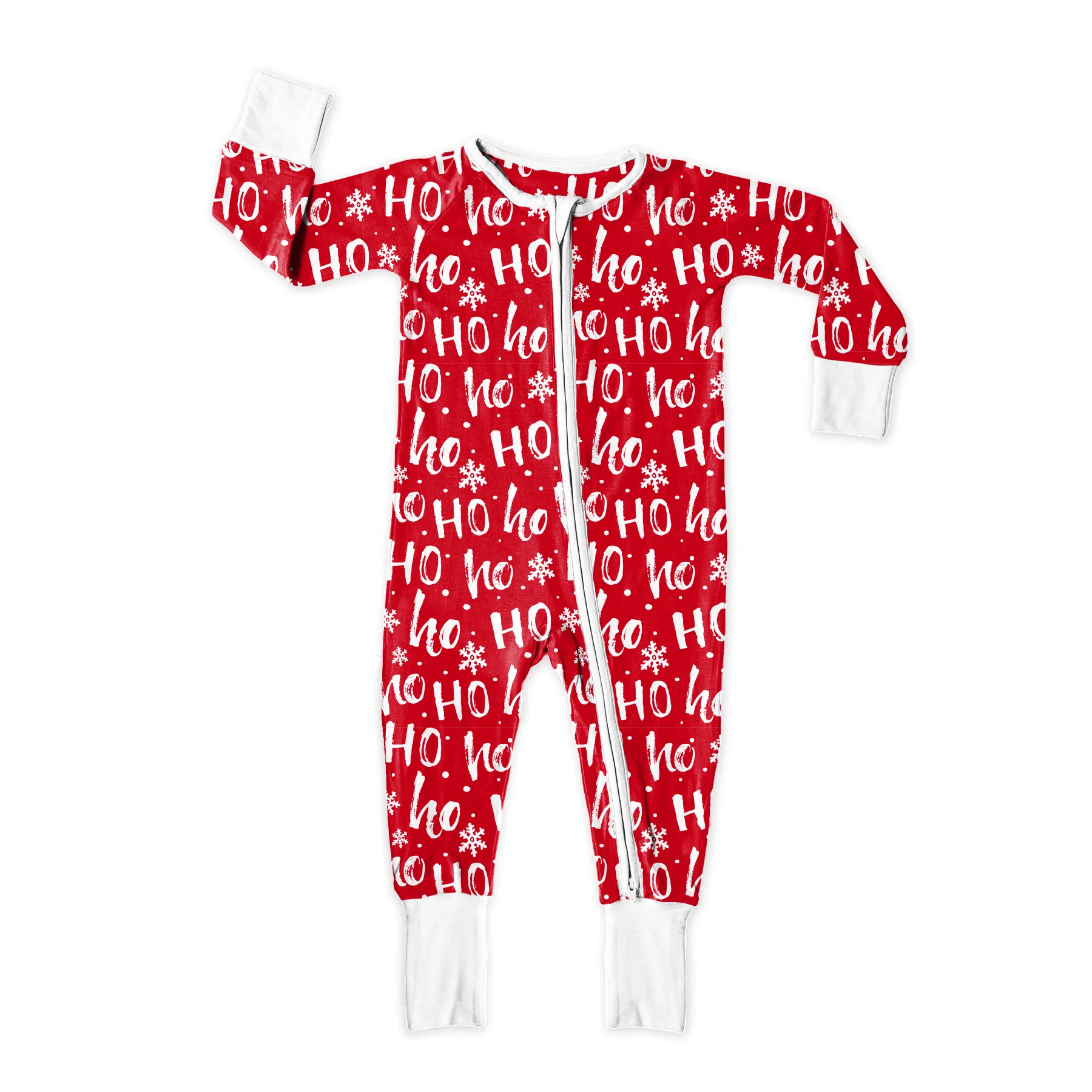 Wholesale Custom Toddler Pajamas Zipper Baby Romper Bamboo Fiber Fabric