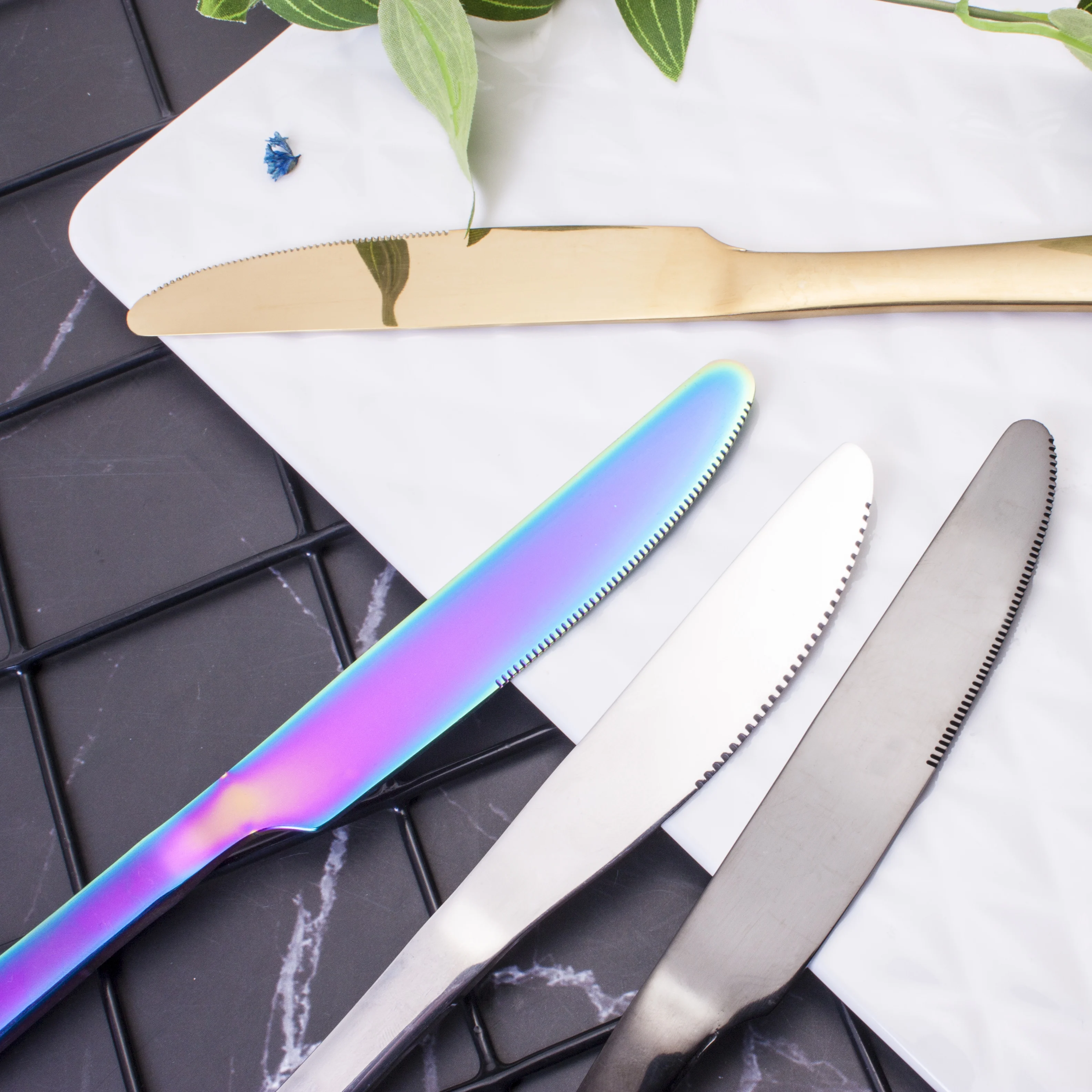 eco friendly 18/10 Stainless Steel Silver royal wedding cutlery set