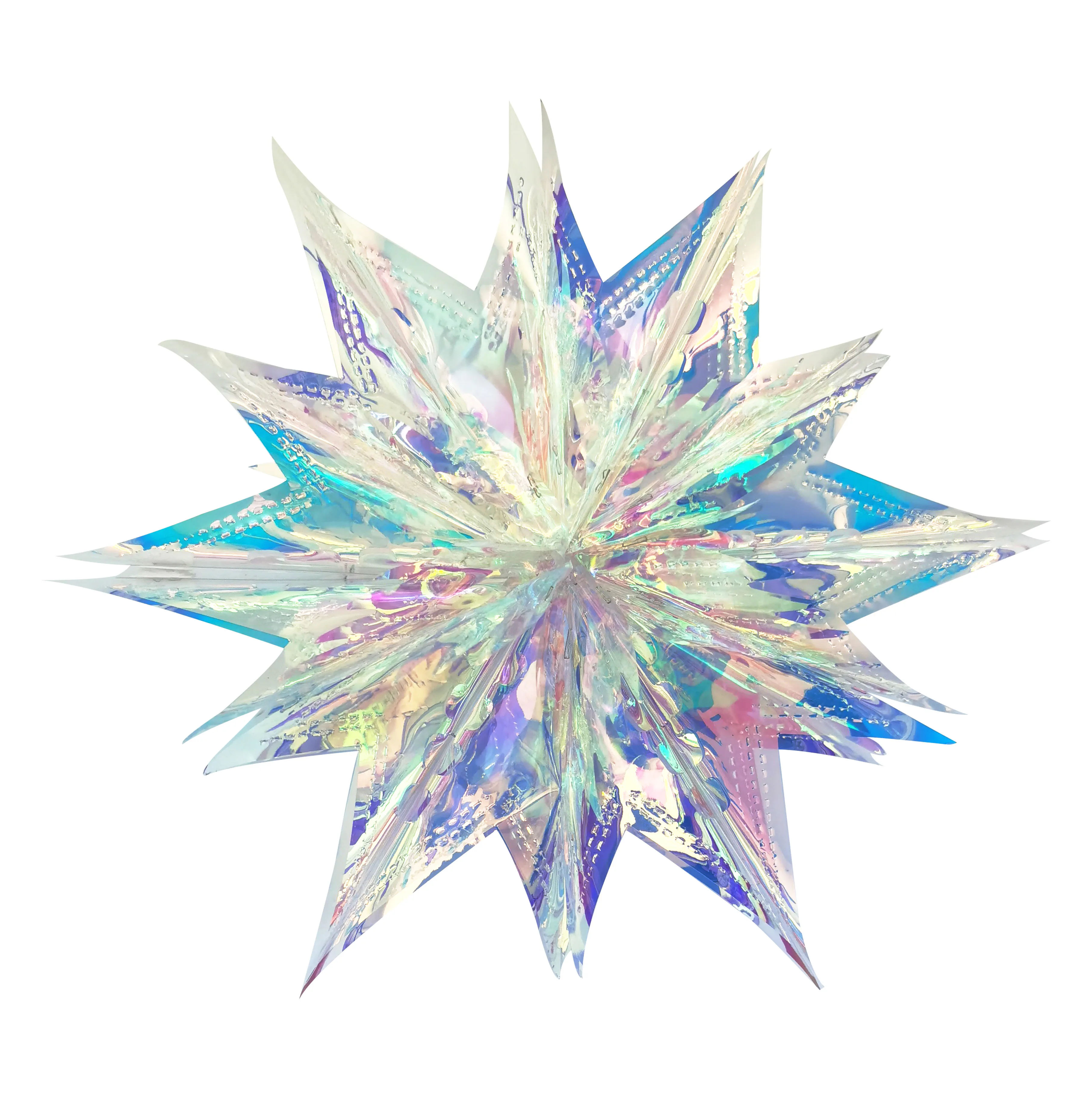Christmas birthday event party Hanging decoration ball snowflake star Iridescent foil