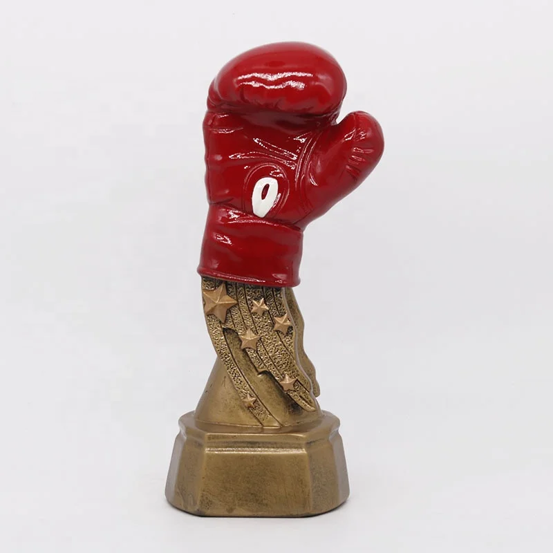 Boxing match competition custom name logo souvenir boxing glove trophy cup other boxing products