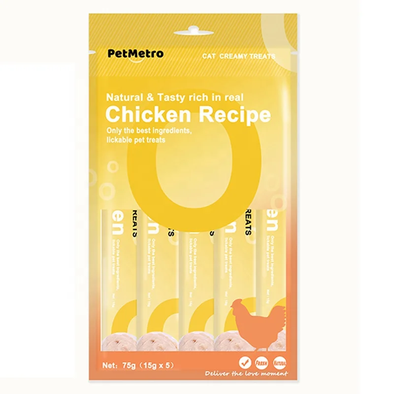 High vitamin creamy cats treat snack  stick food makanan kucing snek kucing with vitamin 15g